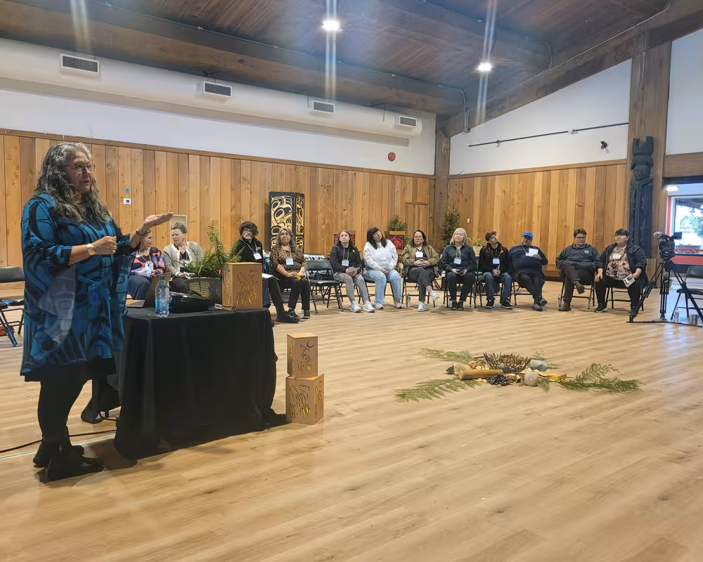Cultural Gathering Presentation in Longhouse