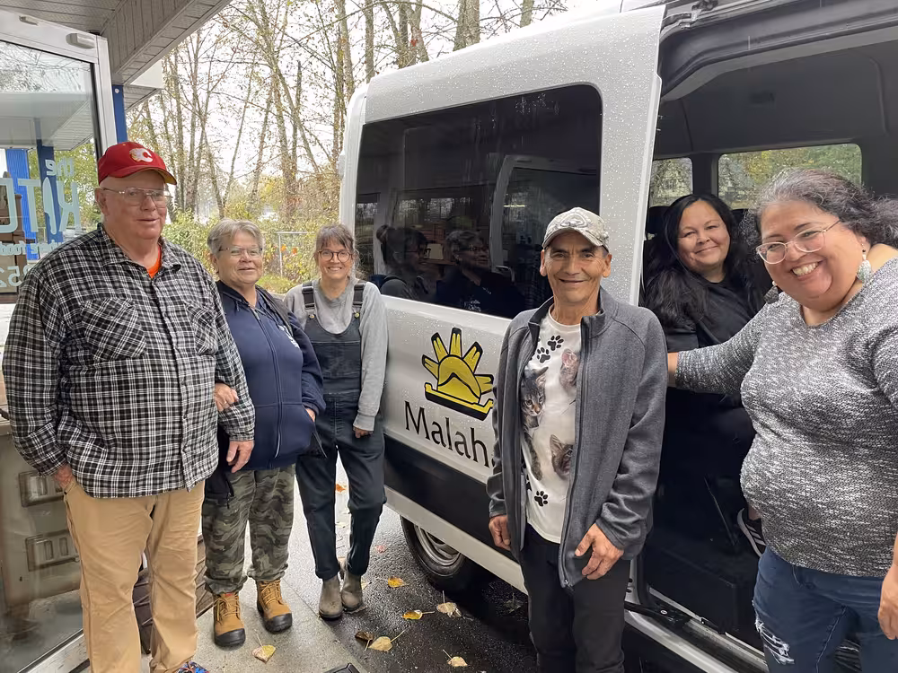 people entering a van